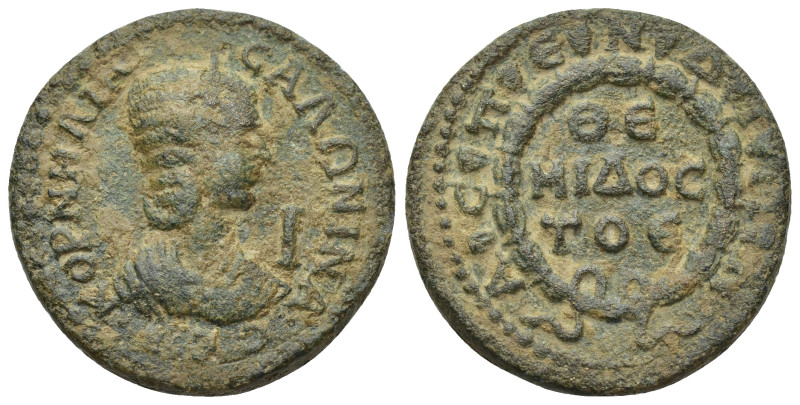 Pamphylia, Aspendus. Salonina. Augusta, A.D. 254-268. AE (28mm, 14.43 g). KOPNH[...