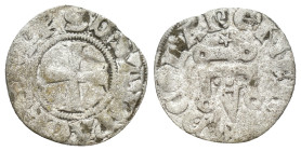 CRUSADERS. Principality of Achaea. Philippe de Savoy, 1301-1307. Denier tournois (17mm, 0.49 g), Chiarenza. +PH'S D' SAB' P' ACHE Cross, . Rv. 0.76 g....