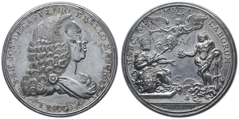 Joseph 1750-1777
Médaille en argent dédiéee au marquis de Pombal, 1772,
AG 66.47...