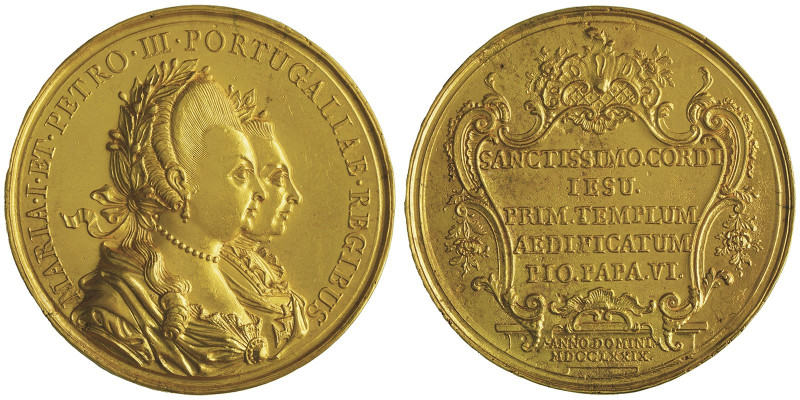 Marie I & Pierre III 1777-1786
Médaille en or 1779, commé- moration de la Fondat...