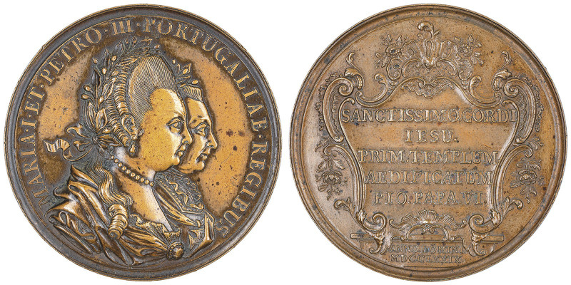 Marie I & Pierre III 1777-1786
Médaille en Bronze, 1779, commémoration de la Fon...