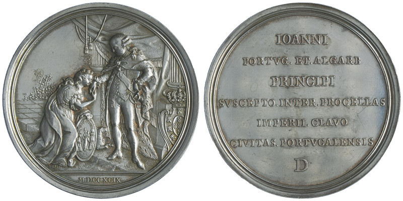 Jean, Prince Régent (1799-1816)
Médaille en argent, 1799 par João de Figueiredo,...