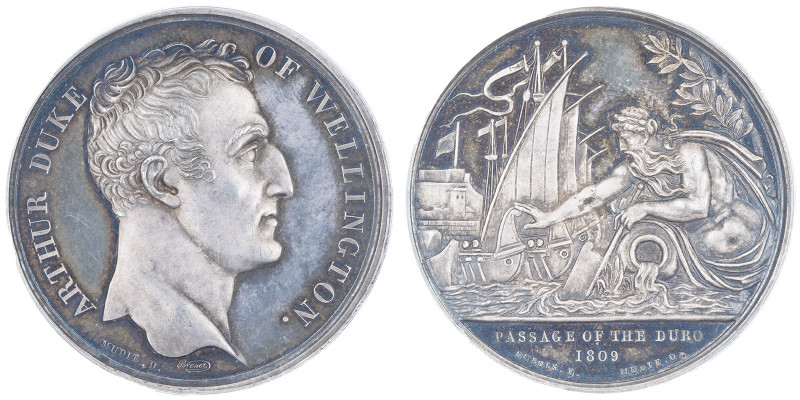 Jean, Prince Régent (1799-1816)
Médaille en argent de la Grande-Bretagne, 1809, ...