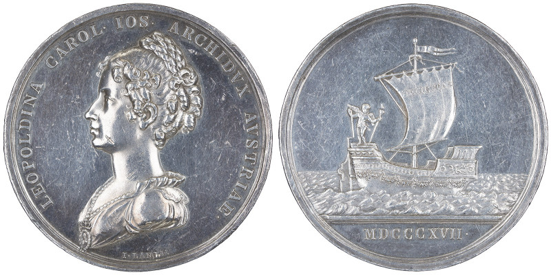 Jean VI le Clément 1816-1826 Médaille en argent, 1817, commémo- ration du mariag...