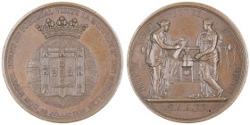 Jean VI le Clément 1816-1826
Médaille en Bronze, 1824, Commémoration de la Visite de
D. Miguel à la Monnaie de Paris,
AE 37.05 g. 41 mm par Barre.
Ave...