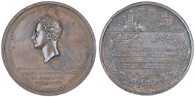 Miguel 1828-1834
Grande médaille en Bronze, 1828 , Offre des Portugais à Londres; En mémoire du passage de D. Miguel à travers l'Angleterre, AE 84.12 ...