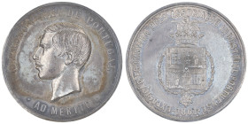 Pierre V 1853-1861
Médaille en argent D. Pedro V, roi du Portugal, 1861 , AG 42.65 g. 36 mm Gerard.
Avers : D. PEDRO V. REI DE PORTUGAL. AO MÉRITO
Rev...