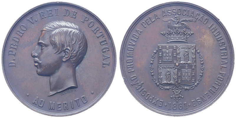 Pierre V 1853-1861
Médaille en bronze pour l'association industrielle, 1861, AE ...