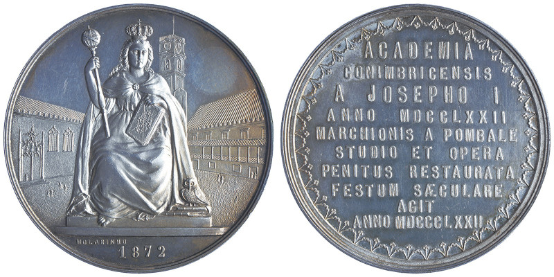 Médaille en argent, 1872, commémoration du Centenaire de la Réforme de l'Univers...