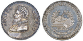 Médaille en argent, 1880, Luiz de Camoes, Association des journa- listes et écrivains,
AG 17.09 g. 31 mm
Conservation : Superbe
