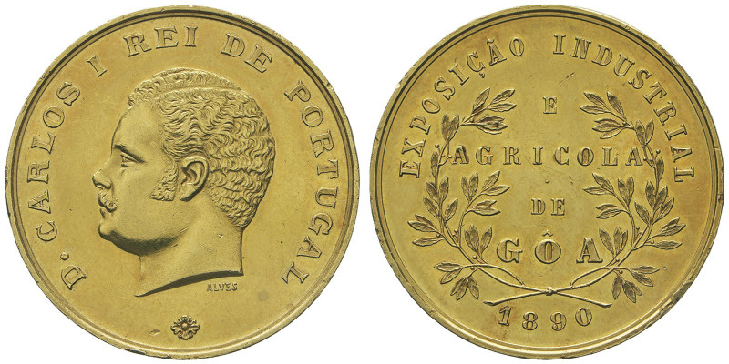 Charles Ier 1889-1908
Médaille en or, 1890, Dédiée au roi Carlos Ier du Portugal...