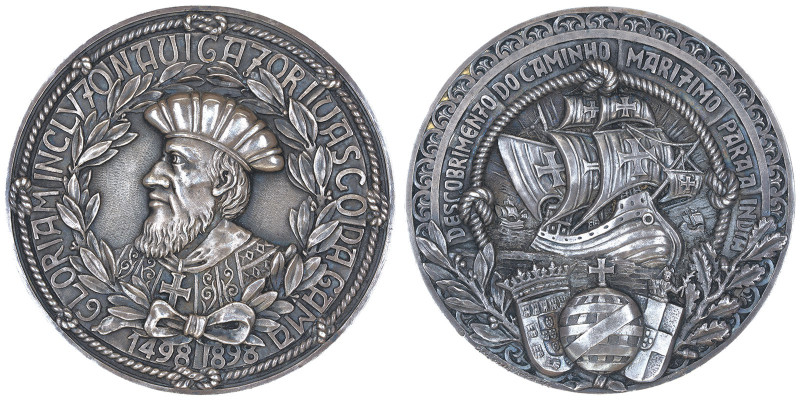 Charles Ier 1889-1908
Grande médaille en argent, 1898, commémoration du quatrièm...