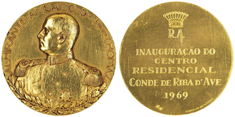 Charles Ier 1889-1908
République portugaise Médaille en or, 1969, Almirante Amer...