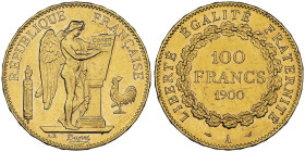 100 Francs, Paris, 1900 A, AU 32.25 g.
Ref : G. 1137, Fr. 590
Conservation : PCGS MS 60