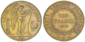 100 Francs, Paris, 1911 A, AU 32.25 g.
Ref : G. 1137, Fr. 590
Conservation : PCGS MS 62
