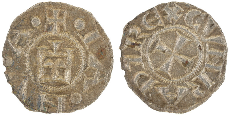 Gênes
Repubblica 1139-1339
Mezzo Denaro, Mi 0.37 g. Ref : MIR 19, Lun. 2 Conserv...