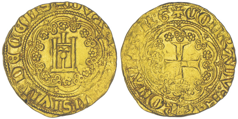 Leonardo di Montaldo, Doge X, 1383-1384
Genovino, AU 3.51 g.
Ref : MIR 47 (R3), ...
