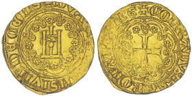 Leonardo di Montaldo, Doge X, 1383-1384
Genovino, AU 3.51 g.
Ref : MIR 47 (R3), Fr.361, Lun.45(R3)
Conservation : legerement plié autrement Superbe ex...