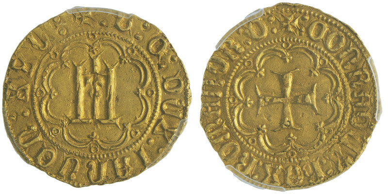 Ludovico di Campofregoso, Doge XXV, 1447-1450
Genovino AU 3.50 g.
Ref : MIR 91 (...
