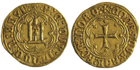 Pietro di Campofregoso, Doge XXVI 1450-1458
Genovino, 3.49 g.
Ref : MIR 93 (R2), CNI-7, Fr. 377 Lun.97 Conservation : petites rayures TTB+. Très Rare