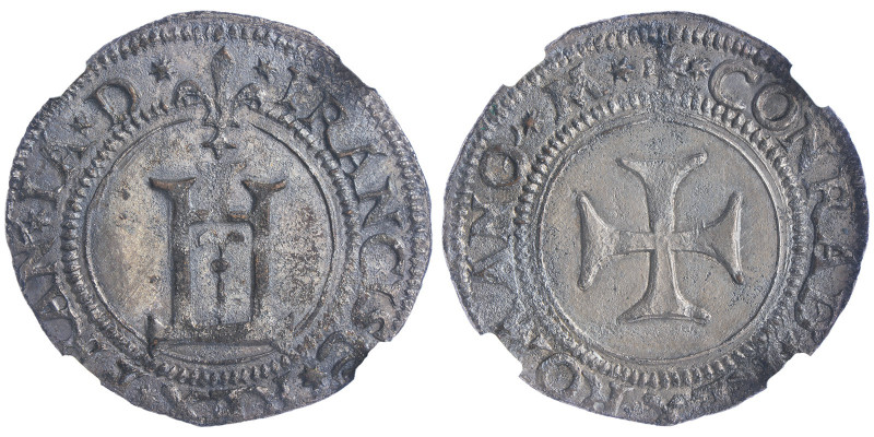 François Ier, Roi de France 1515-22
Cavallotto d'argent, ND, AG 2.63 g.
Ref : MI...