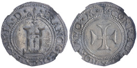 François Ier, Roi de France 1515-22
Cavallotto d'argent, ND, AG 2.63 g.
Ref : MIR 164 (R), Dupl 946, Lun.169
Conservation : NGC MS 62. Superbe exempla...
