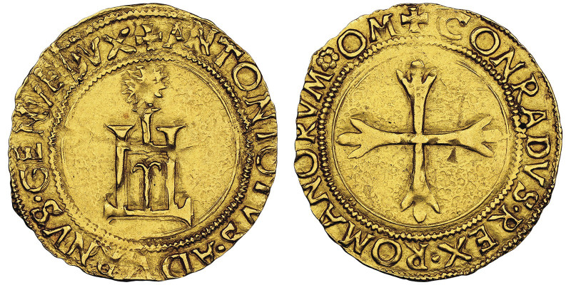 Antoniotto Adorno Doge XXXV 1522-1527
Scudo d'oro del Sole, AU
Ref : MIR 168/1 (...