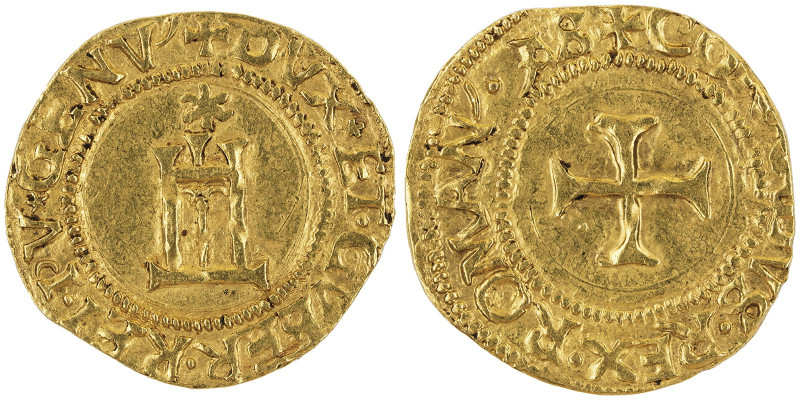 Dogi Biennali I fase 1528-1541
Scudo d'oro del Sole, AU 3.39 g. Avers : DVX ET G...