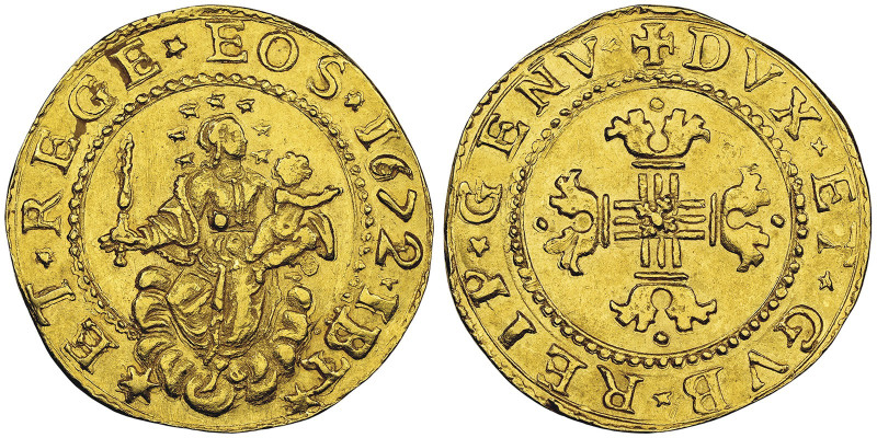 Dogi biennali III Fase 1637-1797 Mezza doppia 1672, AU 3.34 g.
Ref : MIR 262/10 ...