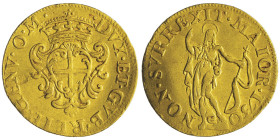 Dogi biennali III Fase 1637-1797 Zecchino, 1730, AU 3.45 g.
Ref : MIR 267/4 (R), CNI 1, Fr.438, Lun.329 Conservation : TTB