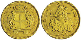 Dogi biennali III Fase 1637-1797 48 Lire, 1796, AU 12.53 g. Ref : MIR 277/4 (R), Fr. 445 Conservation : Superbe
