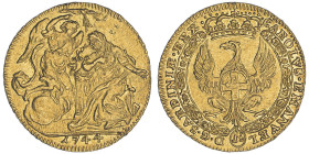 Carlo Emanuele III, Primo Periodo 1730-1755
Zecchino dell'annunciazione, I tipo, Torino, 1744, AU 3.46 g. Ref : Cud. 1025b (R2), MIR 915b, Sim. 7/2, B...