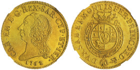 Carlo Emanuele III Secondo Periodo 1755-1773
Doppia Nuova, Torino, 1762, AU 9.62 g.
Ref : Cud 1053g (R6), MIR 943g (R6), Sim. 30/6, Biaggi 808e, Fr. 1...