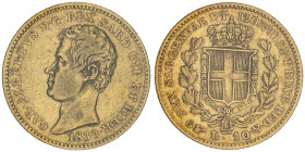 Carlo Alberto 1831-1849
10 lire, Torino, 1839 (P), AU 3.10 g.
Ref : Cud. 1157d (R2), MIR 1046, Pag. 216, Fr. 1144
Conservation : TTB. Sigillata Monten...