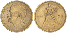Vittorio Emanuele III 1900-1946
20 lire oro rosso, Roma, 1912 R, AU 6.44 g.
Ref : Cud. 1239b, MIR 1126b, Pag. 667, Fr. 28
Conservation : Superbe. Très...