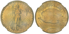 20 Dollars, San Francisco, 1915 S, AU 33.43 g.
Ref : Fr.186, KM#131
Conservation : NGC MS 64