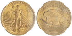 20 Dollars, Philadephia, 1922, AU 33.43 g.
Ref : Fr.185, KM#131
Conservation : NGC MS 64