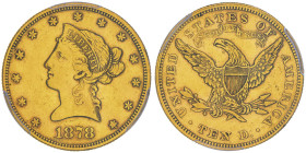 10 Dollars, Philadelphia, 1878, AU 16.72 g.
Ref : Fr.158, KM#102
Conservation : PCGS AU 50