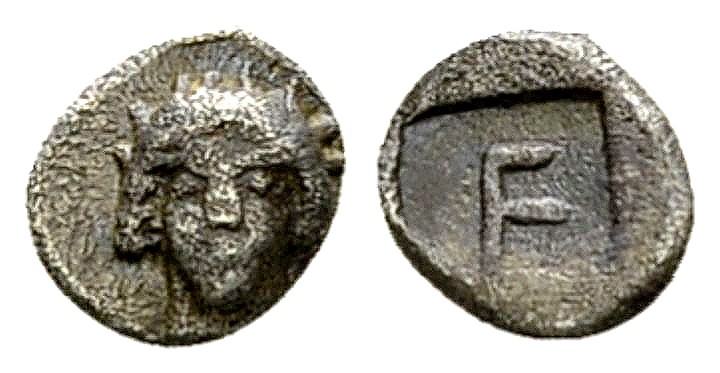 Kolophon AR Tetartemorion, c. 490-400 BC 

Ionia, Kolophon . AR Tetartemorion ...