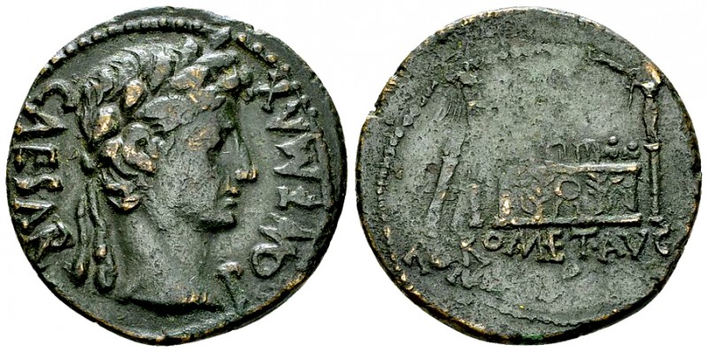 Augustus AE As, Altar of Lugdunum reverse 

 Augustus (27 BC-14 AD). AE As (27...