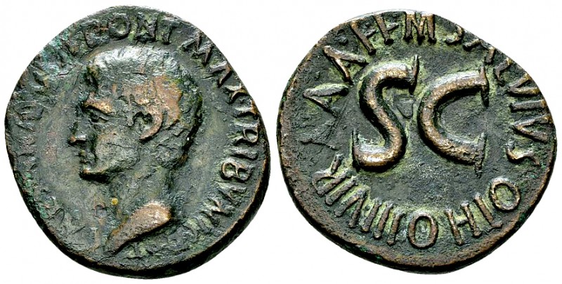 Augustus AE As, M. Salvius Otho 

 Augustus (27 BC-14 AD). AE As (26-29 mm, 11...