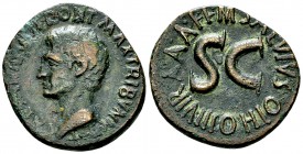Augustus AE As, M. Salvius Otho 

 Augustus (27 BC-14 AD). AE As (26-29 mm, 11.01 g), Rome, 7 BC.
Obv. CAESAR AVGVST PONT MAX TRIBVNIC POT, bare he...