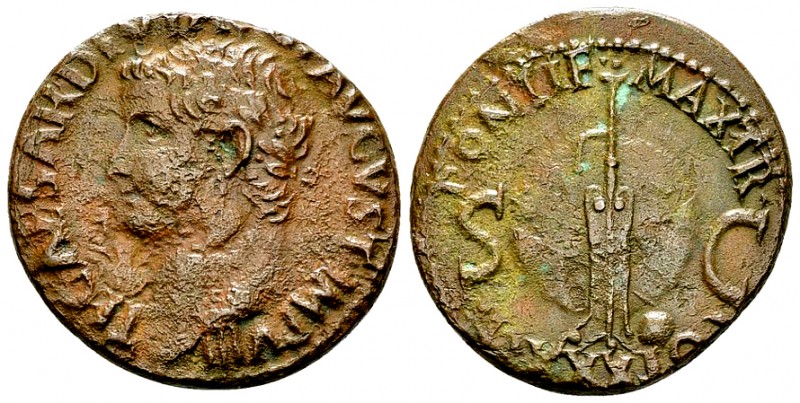 Tiberius AE As, rudder and globe reverse 

 Tiberius (14-37 AD). AE As (25-27 ...