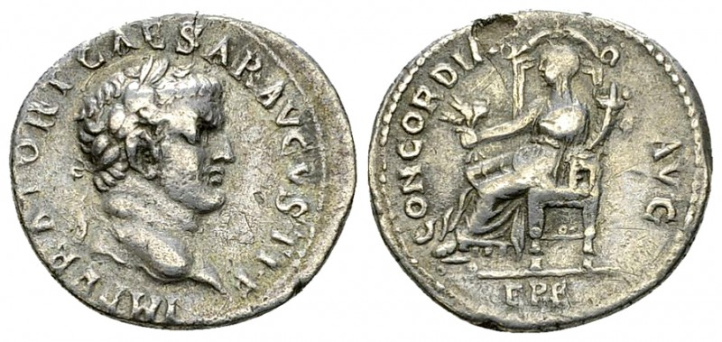 Titus AR Denarius, Ephesus mint 

 Titus as Caesar (70-79 AD). AR Denarius (),...