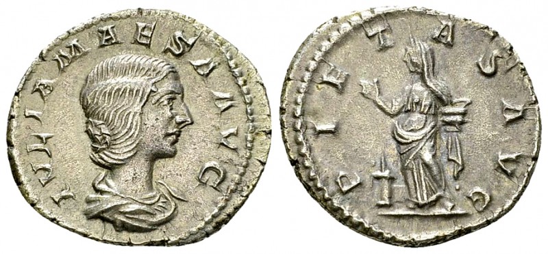 Iulia Maesa AR Denarius, Pietas reverse 

 Iulia Maesa (218-224 AD). AR Denari...