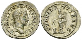 Severus Alexander AR Denarius, Providentia reverse 

 Severus Alexander (222-235 AD). AR Denarius (22 mm, 3.30 g), Rome, 231-235 AD.
Obv. IMP ALEXA...