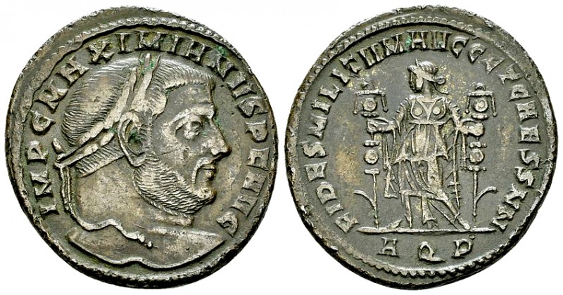 Maximianus Herculius AE Nummus, Fides reverse 

 Maximianus I Herculius (305-3...