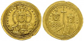 Basil II Bulgaroktonos AV Histamenon 

 Basil II Bulgaroktonos (976-1025 AD). AV histamenon nomisma (26 mm, 4.42 g), Constantinopolis, 1005-1025 AD....