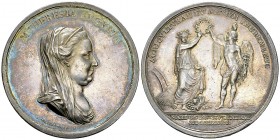 Maria Theresia, AR Medaille 1777 

RDR/Italien. Maria Theresia (1740-1780). AR Medaille 1777 (50 mm, 43.87 g), auf die Gründung der Ackerbaugesellsc...
