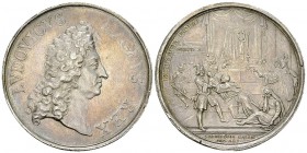 Louis XIV, AR Médaille 1691 

France. Louis XIV (1643-1715). AR Médaille 1691 (38 mm, 34.14 g). Médaille satirique, probablement par Jan Smeltzing....
